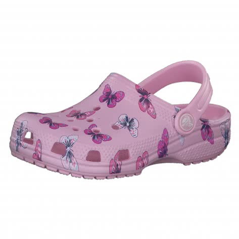 Crocs Mädchen Schuhe Preschool Classic Butterfly Clog 206414-6GD 19-20 Ballerina Pink | 19-20