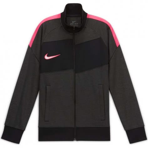 Nike Jungen Trainingsjacke Soccer Track Jacket CT1910-070 128-137 Dark Smoke Grey/Heather/Hyper Pink | 128-137