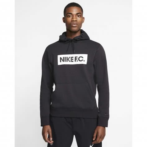 Nike Herren Kapuzenpullover FC Fleece Soccer Hoody CT2011-010 L Black/Black | L