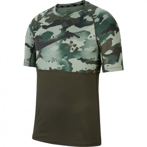 Nike Pro Fitted Camo Men's Short-Sleeve Top - black CU4093-010 | BIKE24