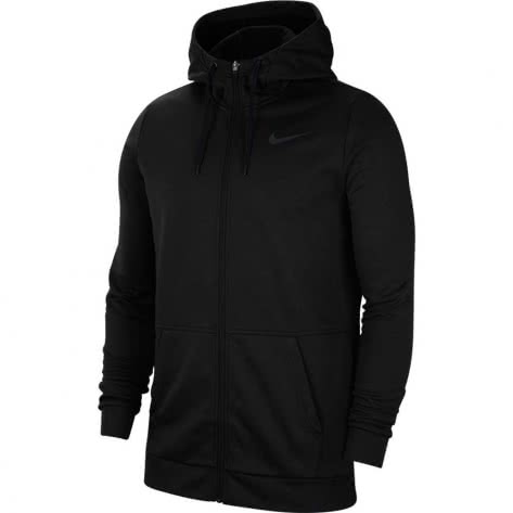 Nike Herren Trainingsjacke Fleece Full Zip Hoodie CU6231-010 M Black/Dark Grey | M
