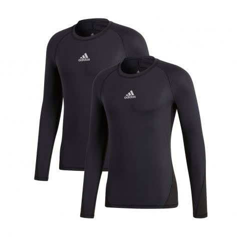 adidas Herren Langarm Shirt ALPHASKIN TECHFIT 2Pack 