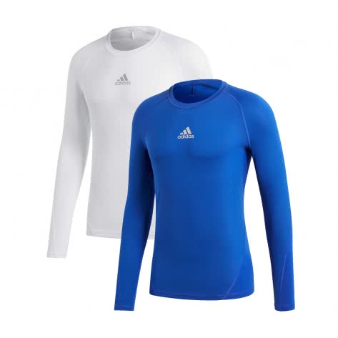 adidas Jungen Langarm Shirt ALPHASKIN TECHFIT 2Pack 