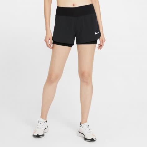 Nike Damen Laufshort Eclipse 2-in-1 Running Short CZ9570-010 XS Black/Refl. Silver | XS