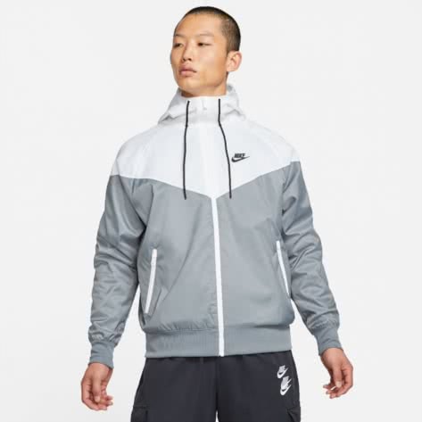 Nike Herren Regenjacke Heritage Essentials Windrunner DA0001-084 XL Smoke Grey/White/Black | XL