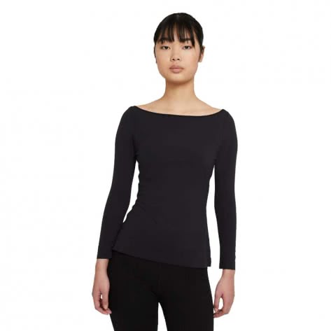 Nike Yoga Damen Langarmshirt Luxe DA0719-010 L Black | L