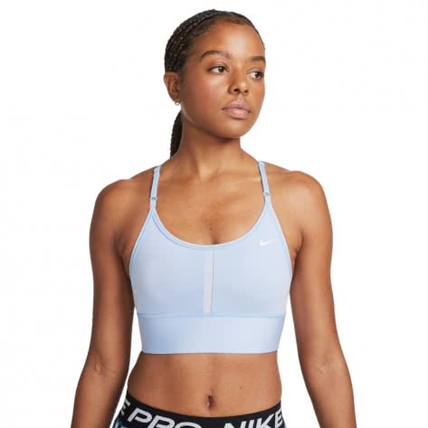 Nike Damen Sport BH Dri-FIT Indy DB8765-425 S Royal Tint/Football Grey | S