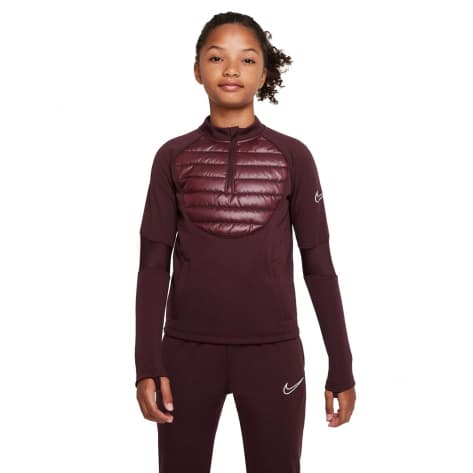 Nike Kinder Trainingsshirt Therma-Fit Academy Winter Warrior Drill Top DC9154-652 128-137 Burgundy Crush | 128-137