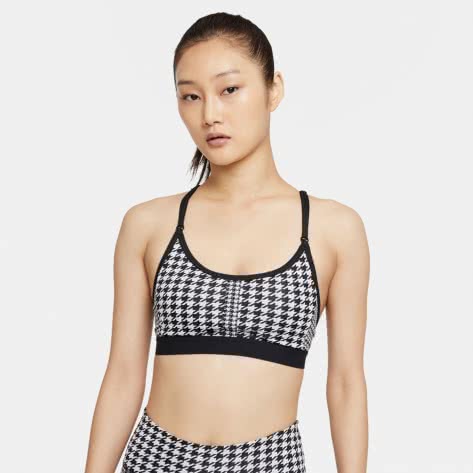 Nike Damen Sport BH Dri-FIT Indy Icon Clash T-Back Sports Bra DD1086-010 M Black/Black/Chile Red | M