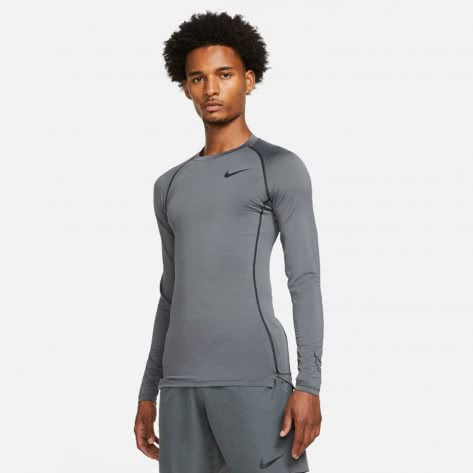 Nike Herren Baselayer Langarm Shirt Pro Dri-FIT DD1990-068 M Iron Grey/Black/Black | M