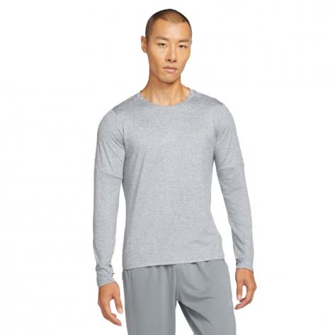 Nike Herren Laufoberteil Dri-FIT Running Crew DD4754-084 S Smoke Grey/Reflective Silver | S