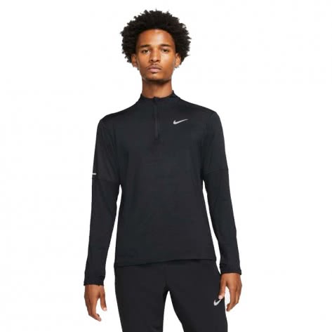 Nike Herren Laufoberteil Dri-FIT Element 1/2-Zip Running Top DD4756-010 M Black/Reflective Silver | M