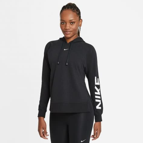 Nike Damen Kapuzenpullover Dri-FIT Get Fit GRX PO Training Hoodie DD6294-010 M Black/White | M