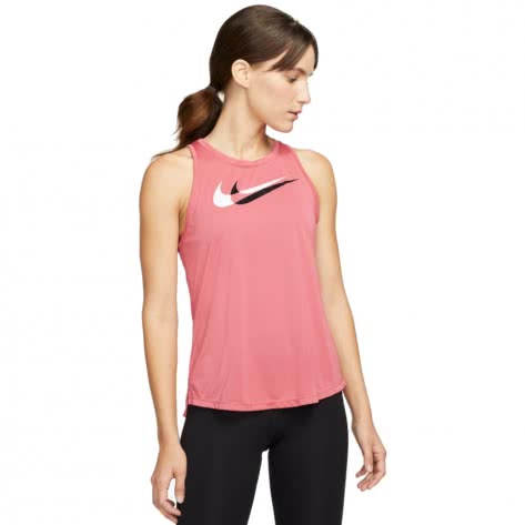 Nike Damen Lauftop Swoosh Running Tank DD6448-622 S Archaeo Pink | S