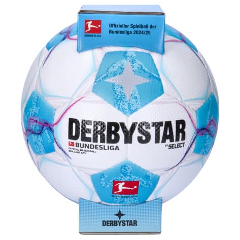 Derbystar Fussball Bundesliga Brillant APS v24 24/25 1813500024 5 Weiß/Blau/Pink | 5