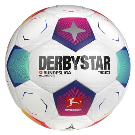 Derbystar Fussball Bundesliga Brillant Replica v23 23/24 1367400023 4 Weiß-Pink-Türkis | 4