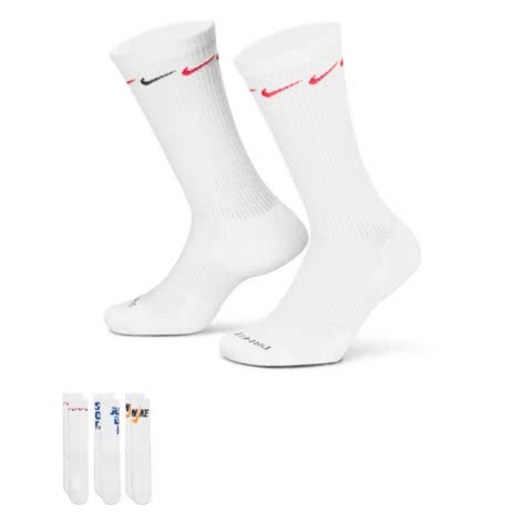 Nike Socken Everyday Plus Cushioned Crew Socks 3er Pack DH3822-902 38-42 Orange/Sky/Uni Red | 38-42