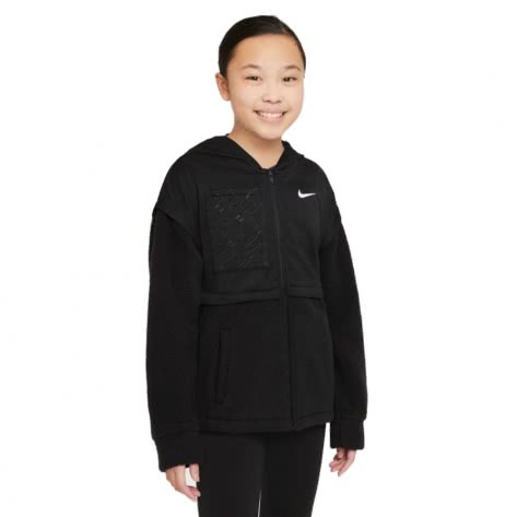 Nike Mädchen Fleecejacke Full-Zip Hoodie DJ5911-010 128-137 Black | 128-137