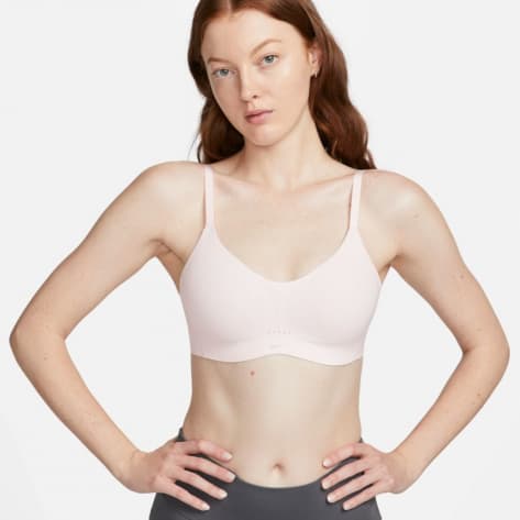 Nike Damen Sport BH Light-Support Padded Sports Bra DM0526-640 XL/C-E Light Soft Pink/Stone Mauve/Wht | XL/C-E