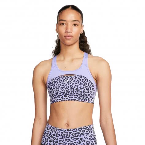 Nike Damen Sport BH Non-Padded Leopard Print Sports Bra DM0633-569 XL Light Thistle/White | XL
