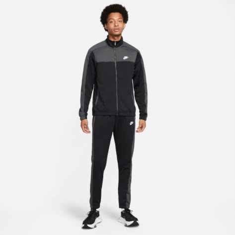 Nike Herren Trainingsanzug Poly Knit Track Suit Essentials DM6843-010 S Black/White | S