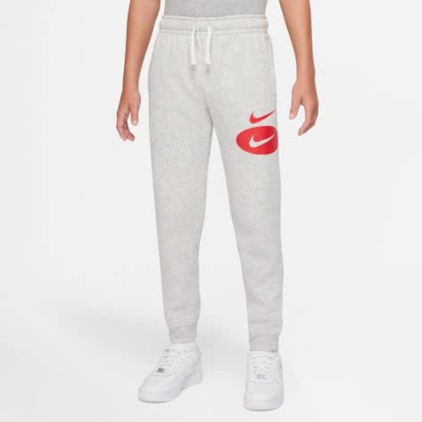 Nike Jungen Trainingshose Sportswear Joggers DM8100-050 128-137 Grey Heather/Uni Red | 128-137
