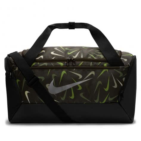 Nike Sporttasche Brasilia 9.5 S Duffel AOP DO8867-355 Sequoia/Black/Metallic Silver | One size