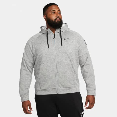 Nike Herren Hoodie Therma-FIT Fullzip-Hoodie DQ4830-063 M Dk Grey Htr/Particle Grey | M