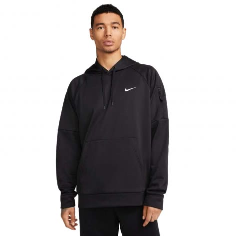 Nike Herren Kapuzenpullover Therma-FIT Fitness Hoodie DQ4834-010 L Black/Black/White | L