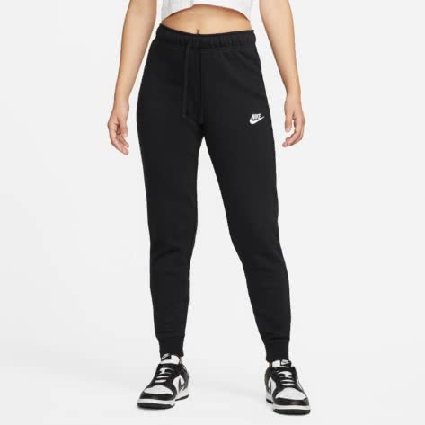 Nike Damen Jogginghose Sportswear Mid-Rise Slim Jogger DQ5174-010 XL Black/White | XL