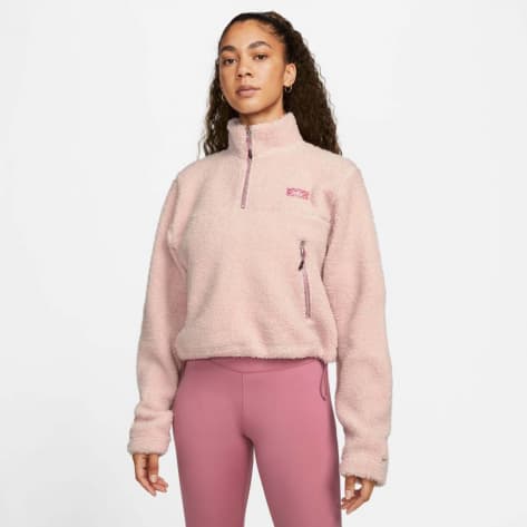 Nike Damen Pullover Therma-FIT 1/2-Zip Top DQ6242-601 L Pink Oxford/Desert Berry | L