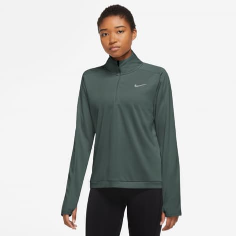 Nike Damen Laufoberteil Dri-FIT Pacer 1/4 Zip DQ6377-338 M Vintage Green/Reflective Silv | M
