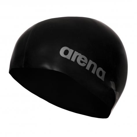 Arena Kinder Badekappe Classic Silicone Junior 91670 Schwarz/Silber Schwarz/Silber | One size