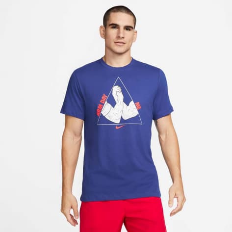 Nike Herren Trainingsshirt Dri-FIT Tee DX0977-455 XL Deep Royal Blue | XL