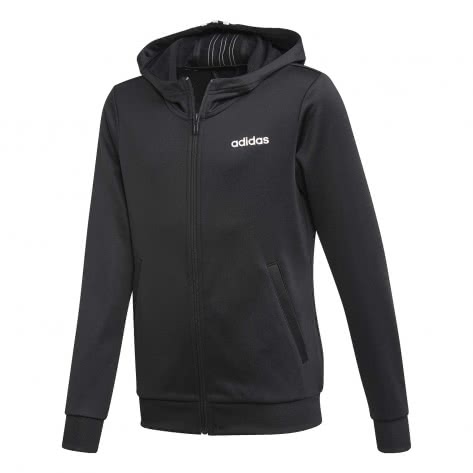 adidas CORE Mädchen Hoodie Cardio Full Zip EH6151 110 black/white | 110