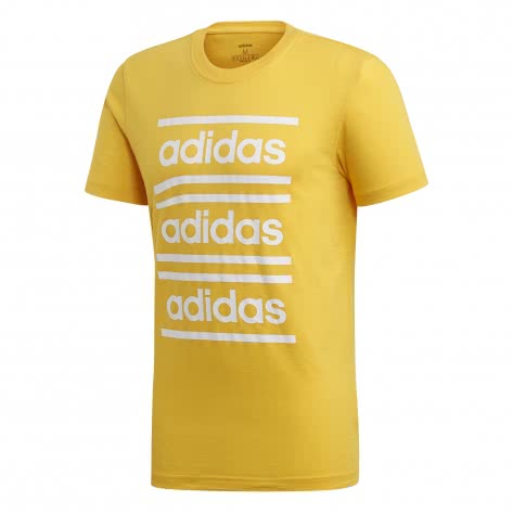 adidas Herren T-Shirt Mens Celebrate the 90s Branded Tee EI5573 XS active gold/white | XS