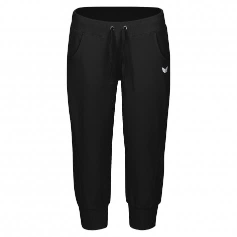 erima Damen 3/4 Sweathose mit Bündchen 210200 40 Schwarz | 40