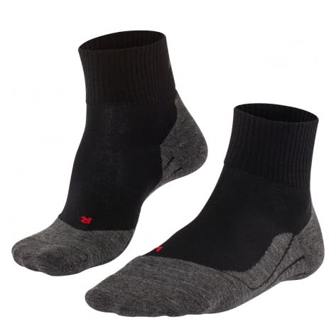 Falke Herren Wandersocken TK5 Wool Short Socks 16183-3010 44-45 Black-Mix | 44-45