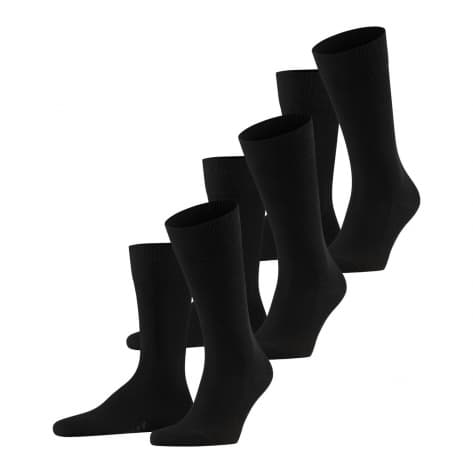 Falke Herren Socken Family Bundle 3P SO 13097-3000 43-46 Black | 43-46