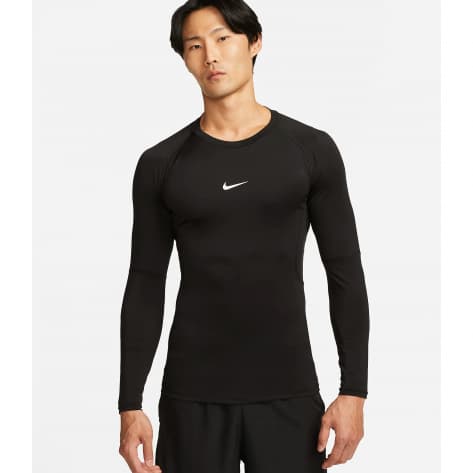 Nike Herren Langarmshirt Pro Dri-FIT Tight FB7919-010 M Black/White | M