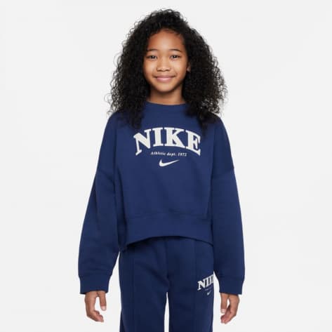Nike Kind Pullover Trend 128-137 128-137 FD0885-410 Navy | Crew FLC Midnight
