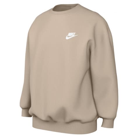 Nike Mädchen Pullover Club Fleece Sweatshirt FD2923-126 158-170 Sanddrift/White | 158-170