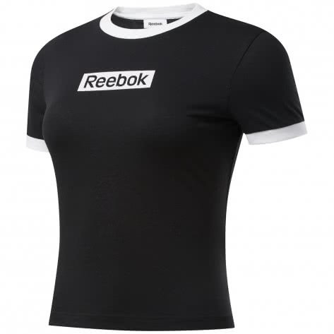 Тонкая футболка с линейным логотипом Reebok Damen