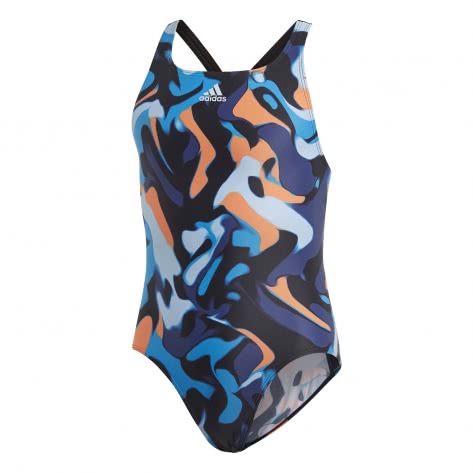 Adidas Madchen Badeanzug Youth Girls Swimsuit Primeblue Fl8655 128 Black Easy Blue 128 Cortexpower De