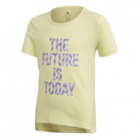 adidas Mädchen T-Shirt XFG Tee FM5860 140 Yellow Tint/White | 140