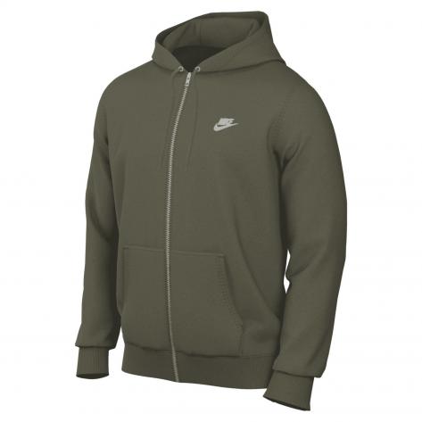Nike Herren Sweatjacke Club FN3861-222 XL Medium Olive/Medium Olive/White | XL