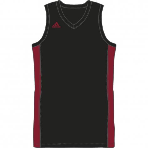 adidas Damen Basketballtrikot Next Prime FR9388 S Black/Power Red | S