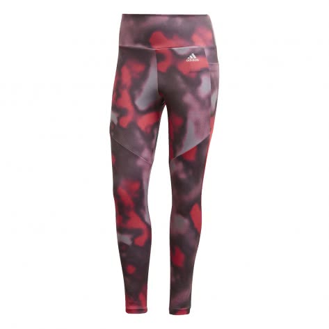 adidas Damen 7/8 Tight Designed 2 Move AOP GD4658 XL Signal Pink/White | XL
