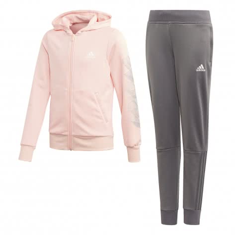 Adidas Madchen Trainingsanzug Hooded Polyester Tracksuit Cortexpower De