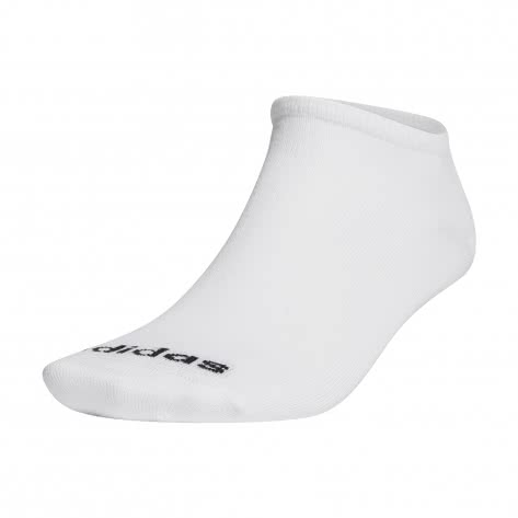 adidas Unisex Socken Low Cut 3PP GE1382 40-42 White/Black | 40-42